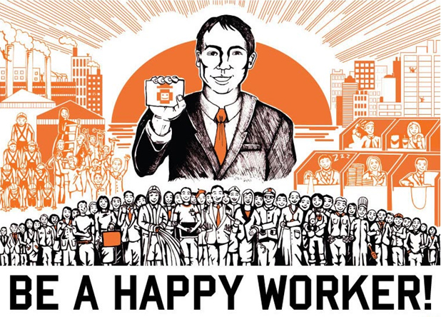 laimingas darbuotojas