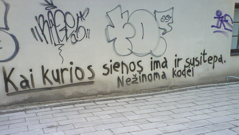 graffiti sienos