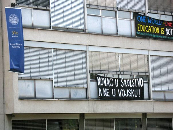 Zagrebo studentu okupacija 2